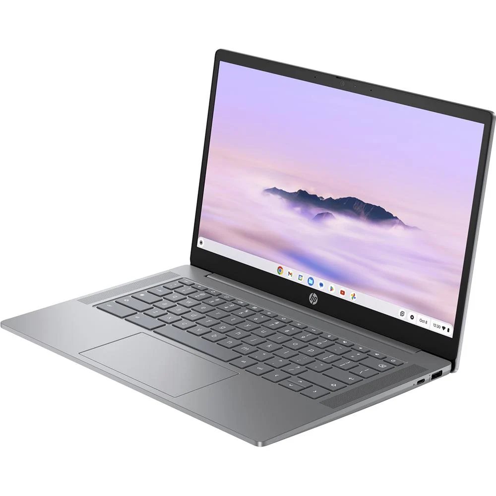 Hewlett Packard 14a-nf0050nr 14 Intel i3-N305 8GB/128GB Chromebook Laptop; Silver - Open Box - Image 2