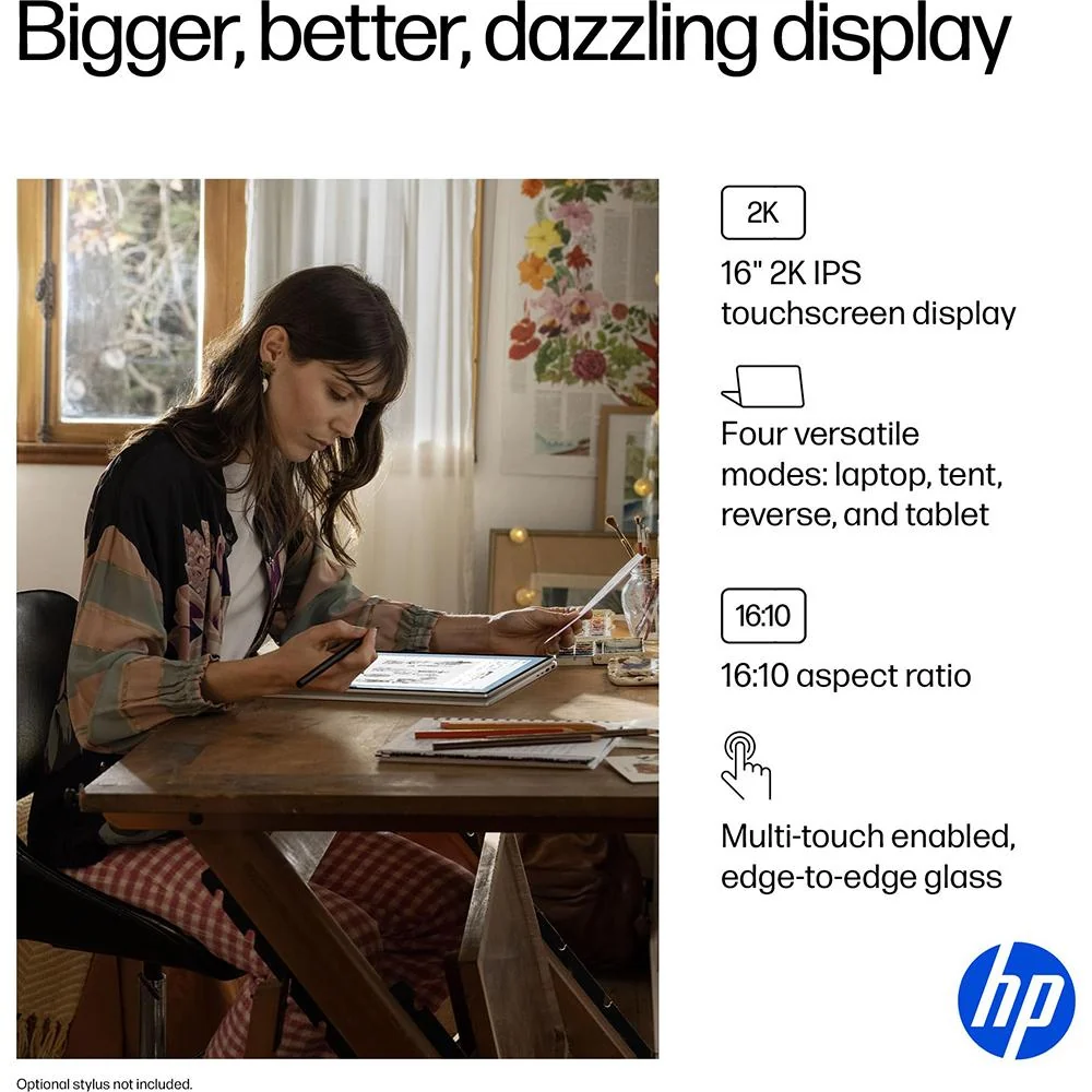 Hewlett Packard OmniBook 7 Flip 16" Touch Intel Ultra 7 256V 2-in-1 Next Gen AI PC Laptop - Image 11