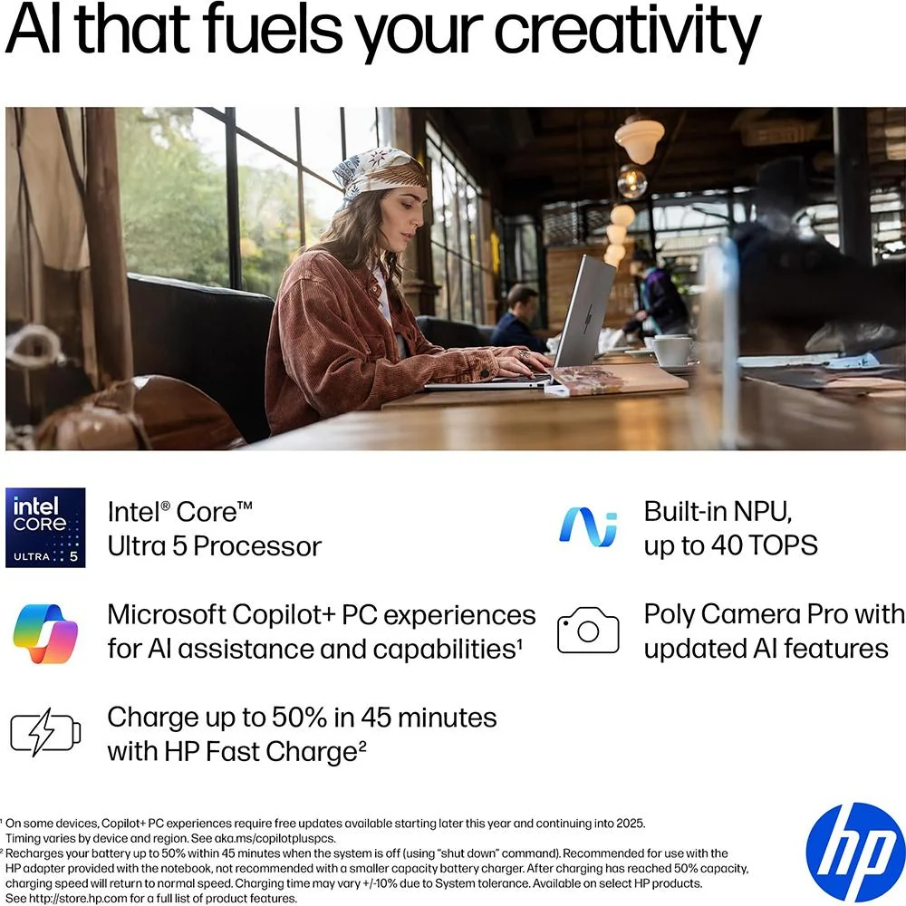 Hewlett Packard OmniBook 7 Flip 16" Touch Intel Ultra 7 256V 2-in-1 Next Gen AI PC Laptop - Image 12