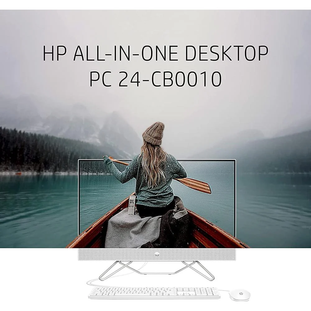 Hewlett Packard 23.8" Intel Celeron J4025 4GB/256GB SSD All-in-One Desktop PC, 24-cb0110 - Image 2