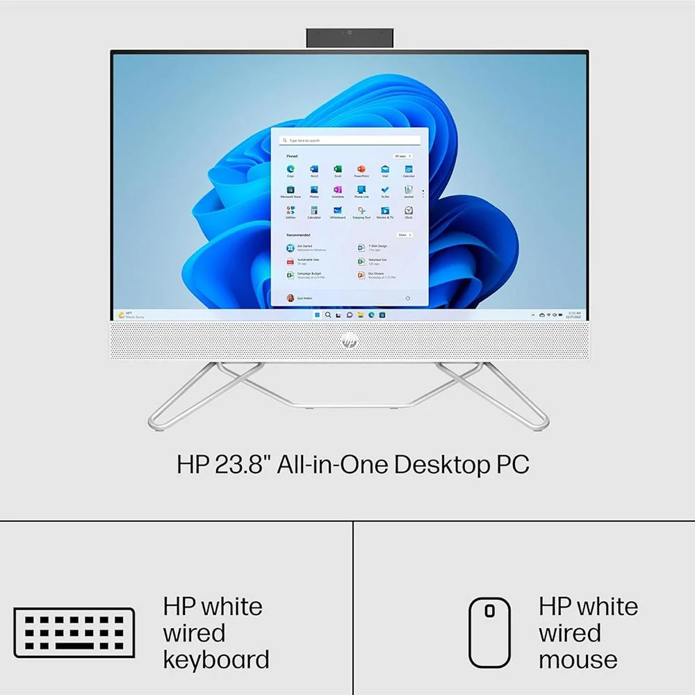 Hewlett Packard 24-cb1210 23.8" Intel i5-1235U 8GB/256GB All-in-One Desktop PC (9Y072AA) - Image 3