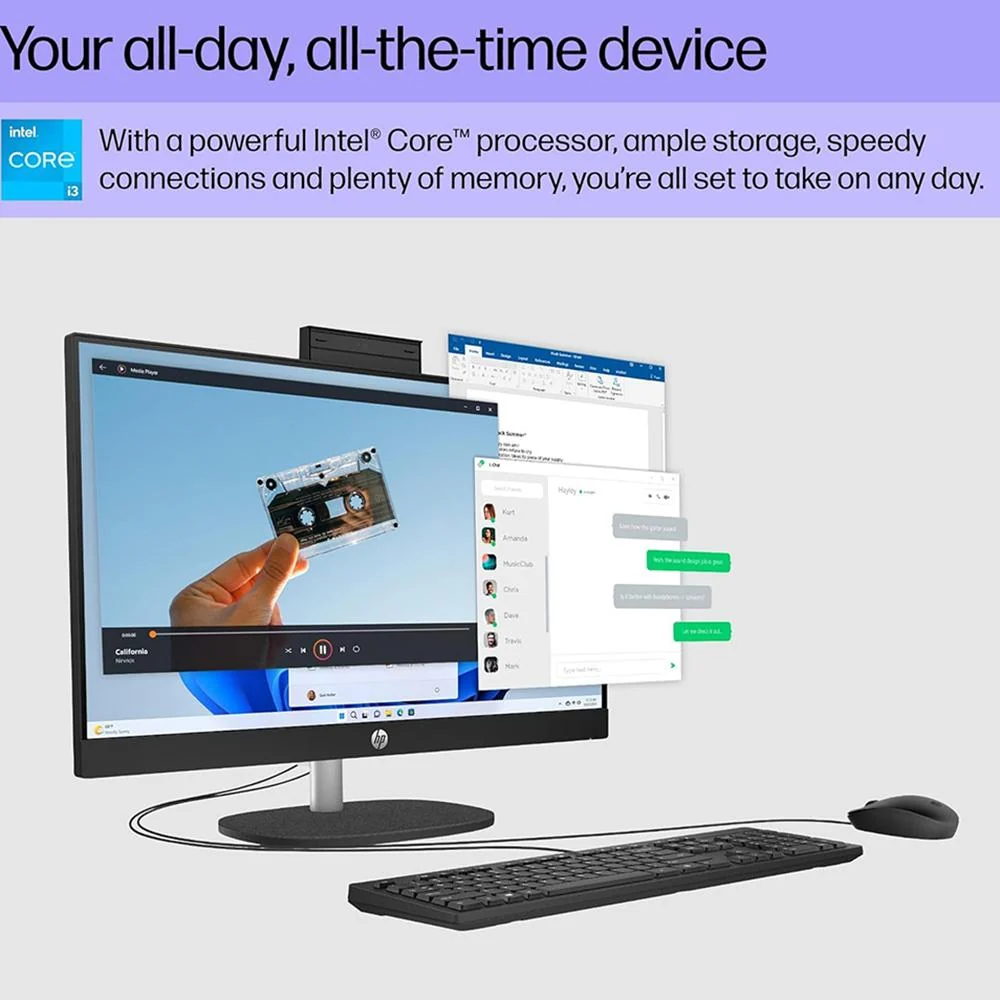 Hewlett Packard 24-cr0030 23.8-inch 8GB/256GB All-in-One Desktop PC - 7G9S5AA#ABA - Open Box - Image 12