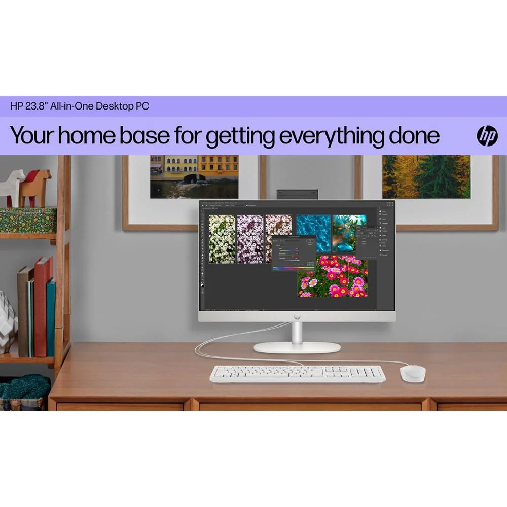 Hewlett Packard 24-cr0110 23.8" AMD Athlon Silver 7120U 8GB/256GB All-in-One Desktop PC - Image 10