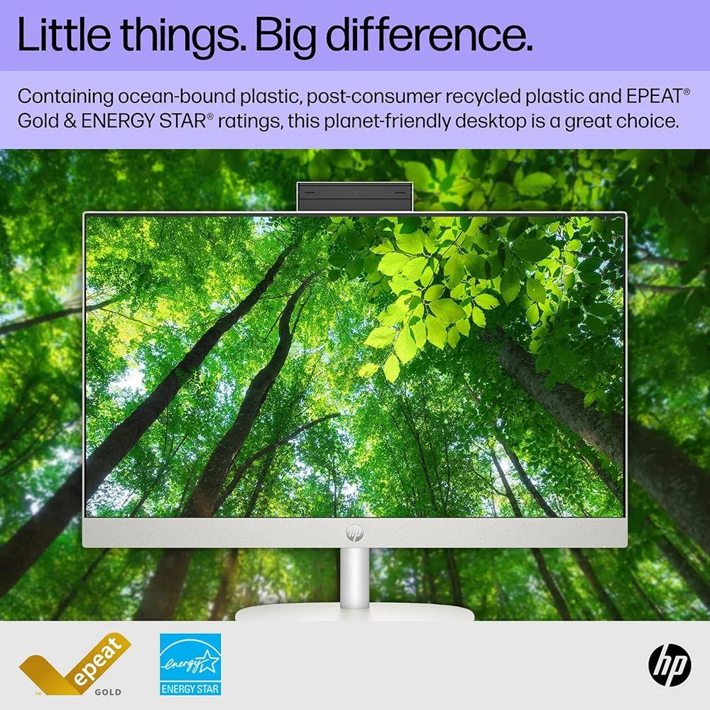 Hewlett Packard 24-cr0110 23.8" AMD Athlon Silver 7120U 8GB/256GB All-in-One Desktop PC - Image 4