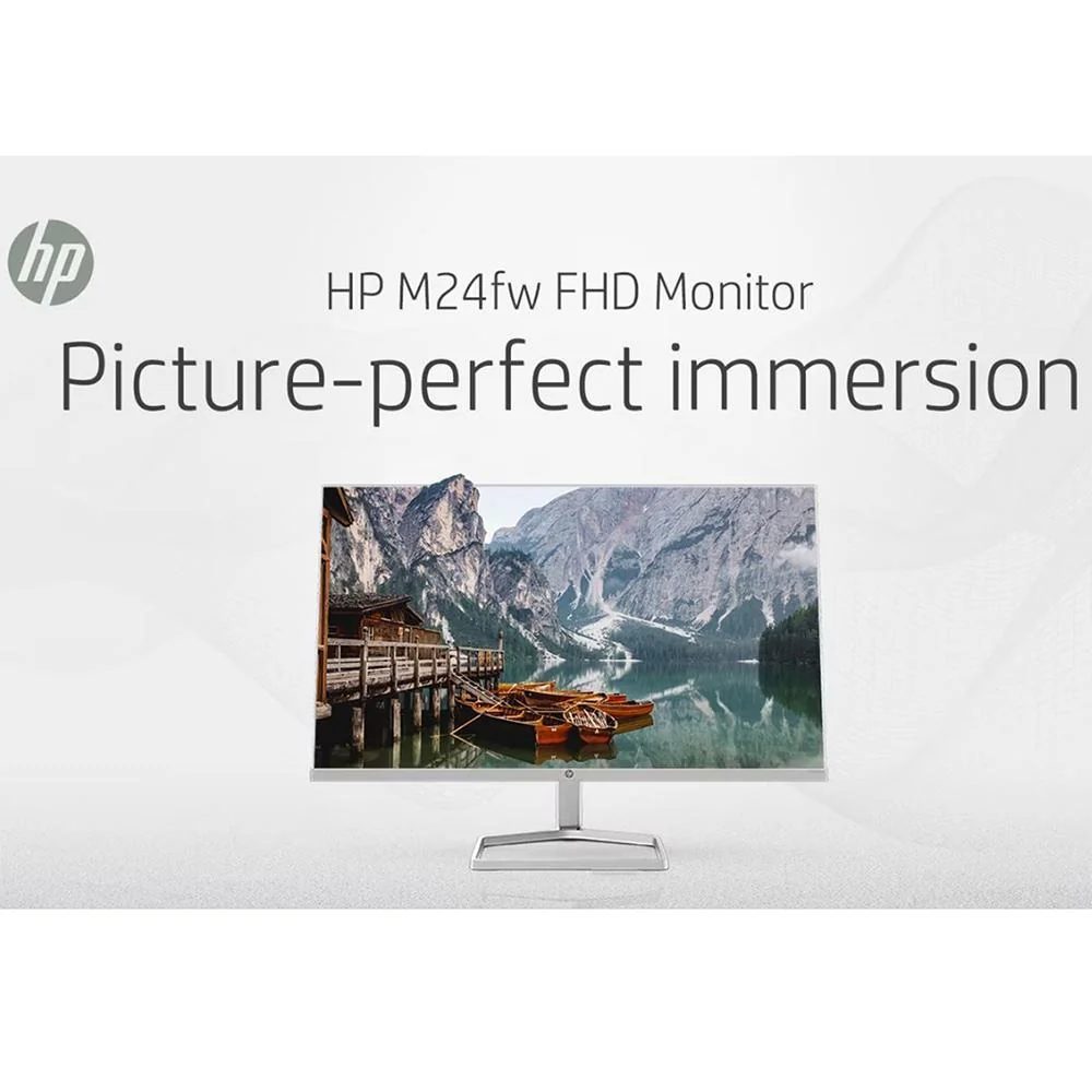 Hewlett Packard 24" FHD PC Monitor with AMD FreeSync White + 2 Year Warranty - Image 8