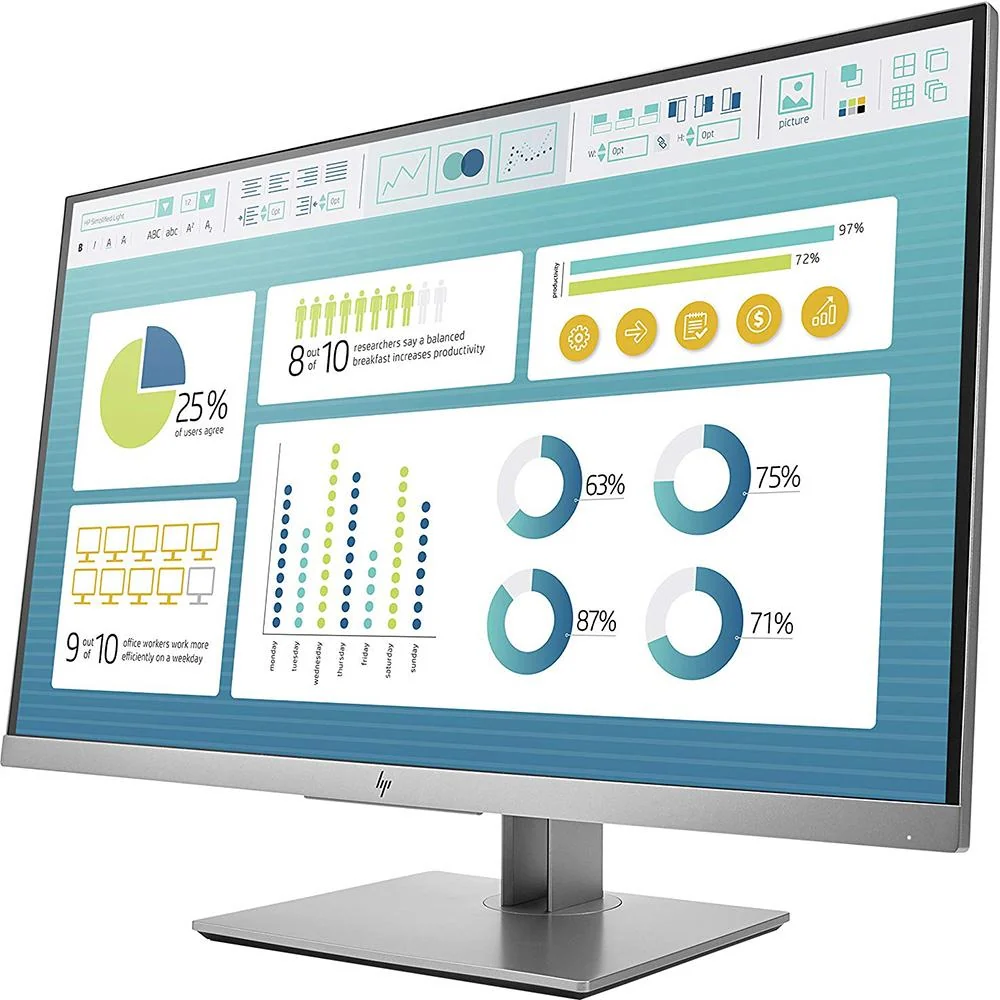 Hewlett Packard 27" EliteDisplay E273 Monitor - 1FH50A8#ABA - Refurbished - Image 3