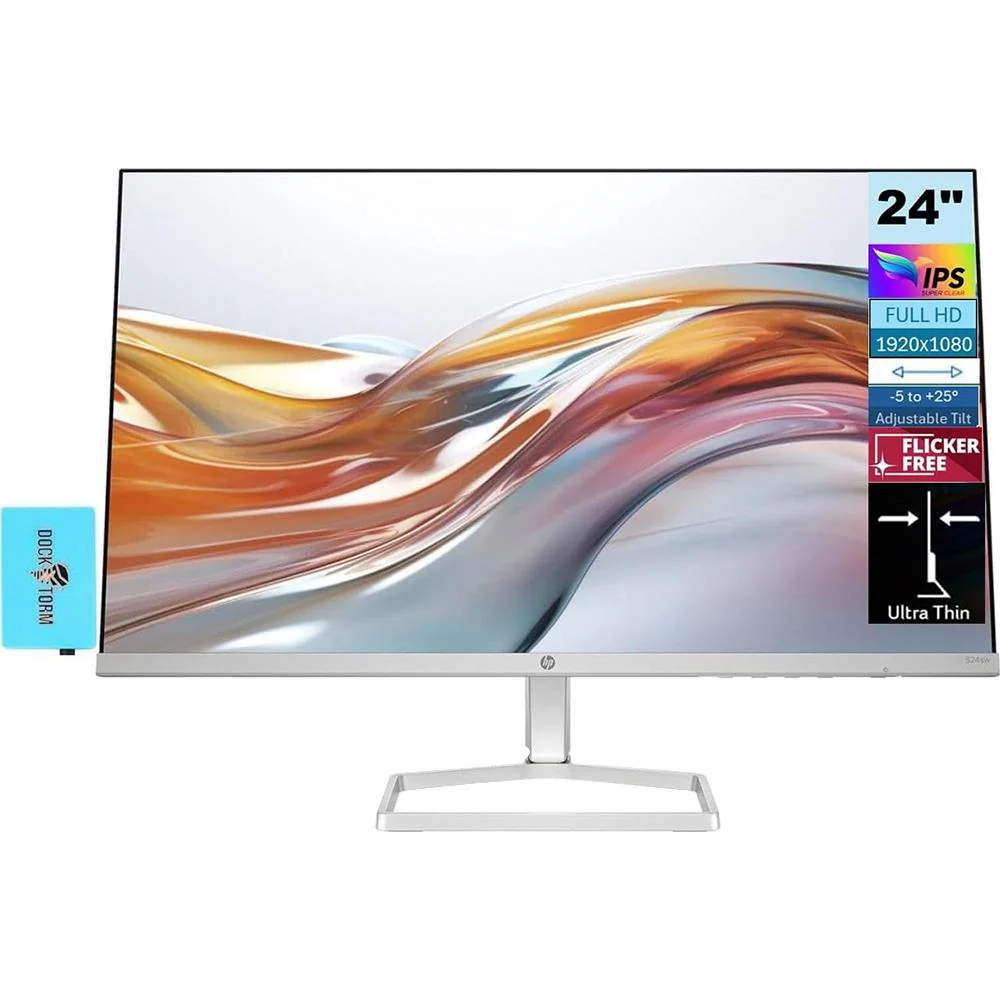 Hewlett Packard 524sw Series 5 23.8" FHD 1080p 16:9 5ms 100Hz IPS Dual Monitor Bundle - Image 3