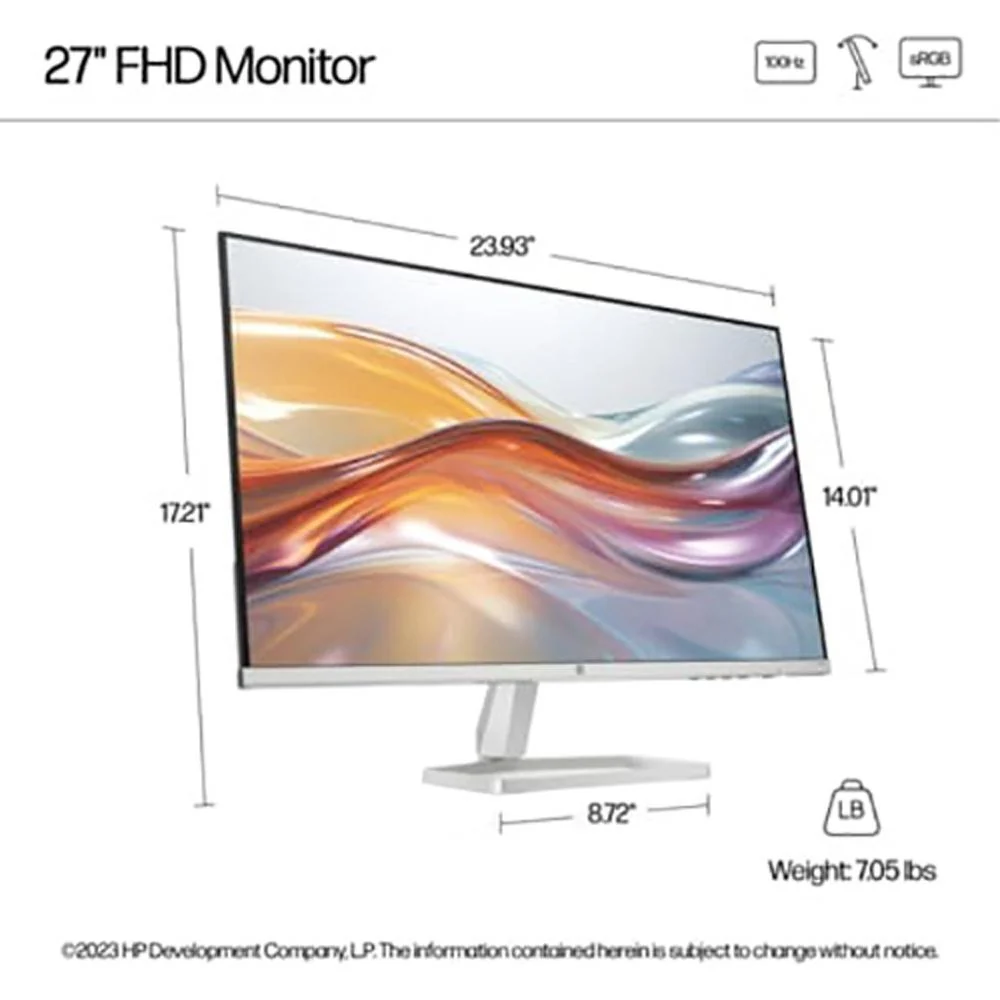 Hewlett Packard 527sf Series 5 27" FHD 100Hz 1500:1 5ms IPS Dual Monitor Bundle - Image 11