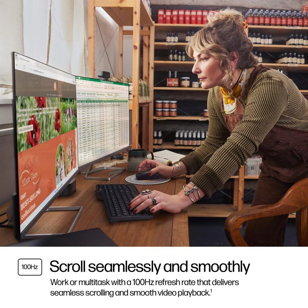 Hewlett Packard 527sf Series 5 27 FHD 100Hz 1500:1 5ms IPS Monitor; Black/Silver - Open Box - Image 10