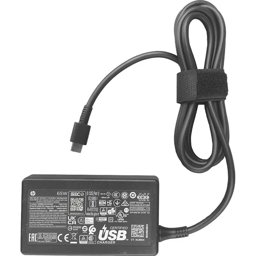 Hewlett Packard 65W USB-C LC Power Adapter - 1P3K6AA#ABA - Image 2
