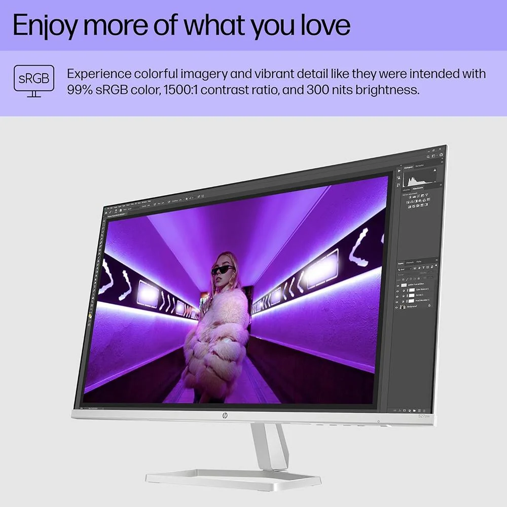 Hewlett Packard 94F46AA 527sw Series 5 27" FHD 1080p 100Hz 16:9 IPS Dual Monitor Bundle - Image 8