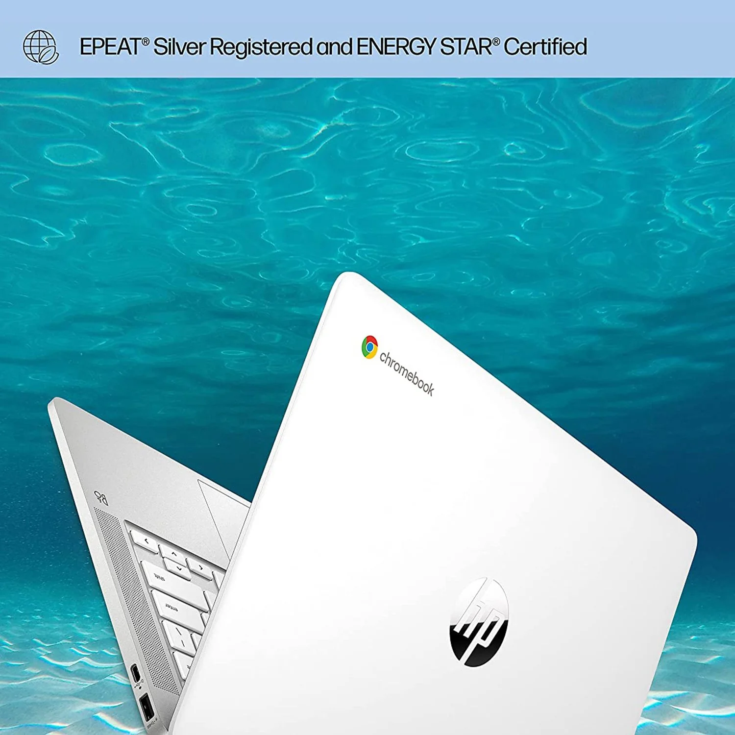 Hewlett Packard Chromebook 14" Touchscreen Laptop, 4/64GB SSD, Ceramic White + Protection Pack - Image 6