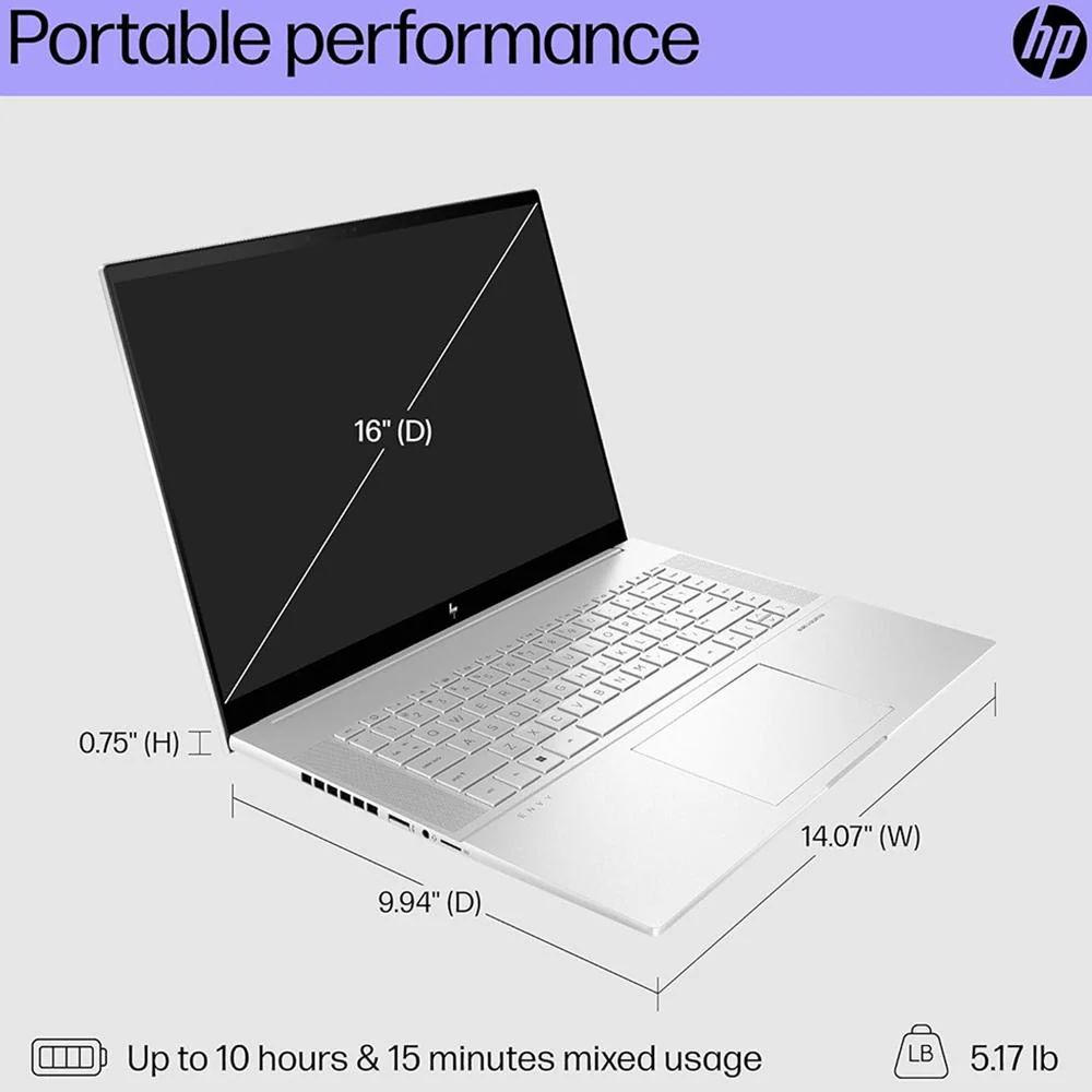 Hewlett Packard Envy 16-h1010nr 16" WQXGA Intel i7-13700H 16GB RAM 512GB SSD Touch Laptop - Image 4