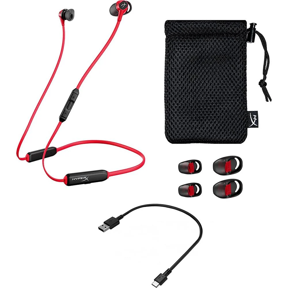Hewlett Packard HyperX Cloud Buds Bluetooth Wireless Headphones, Red-Black (4P5H7AA) - Image 5
