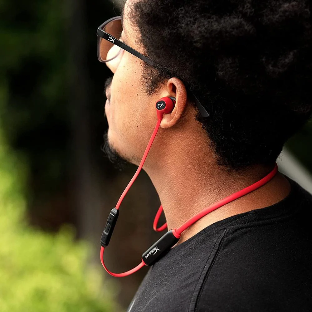 Hewlett Packard HyperX Cloud Buds Bluetooth Wireless Headphones, Red-Black (4P5H7AA) - Open Box - Image 8