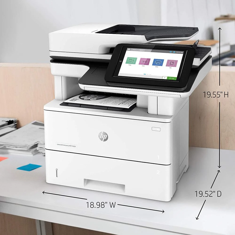 Hewlett Packard LaserJet Enterprise MFP M528dn Monochrome All-in-One Laser Printer - Image 6