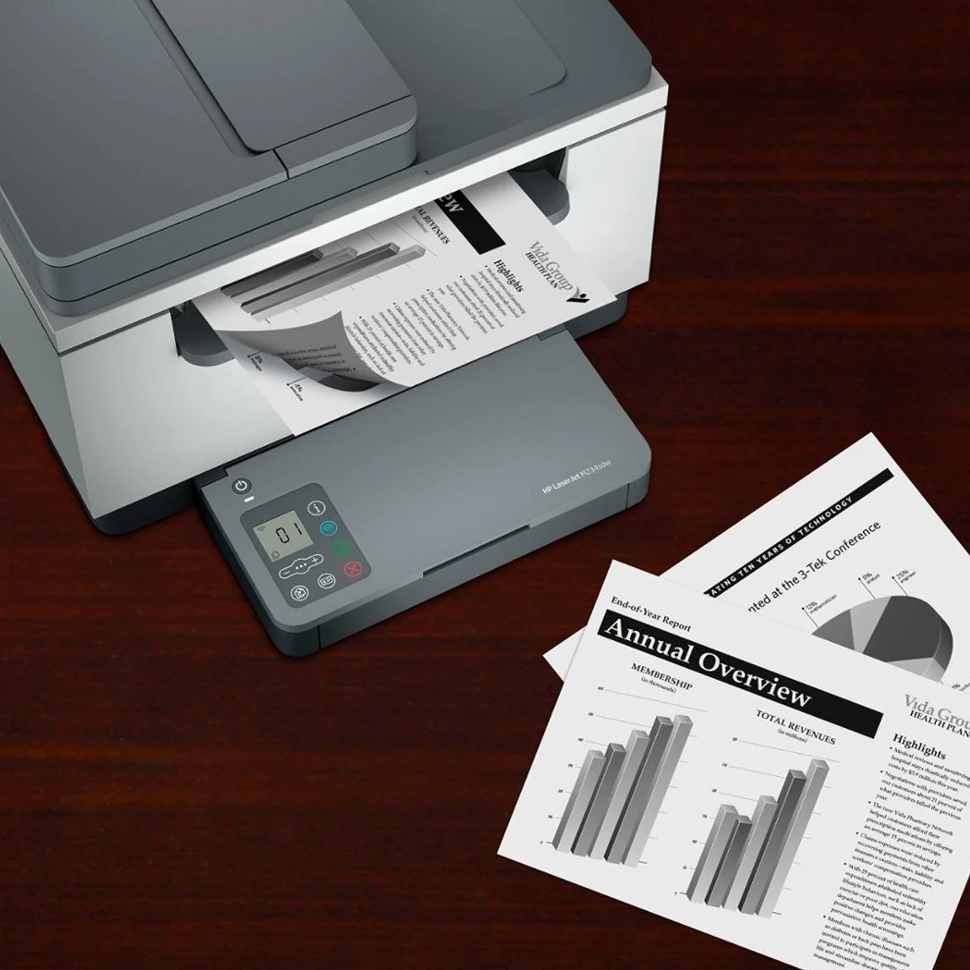 Hewlett Packard LaserJet M234sdw Wireless Black-and-White Laser Printer + Home Office Bundle - Image 13