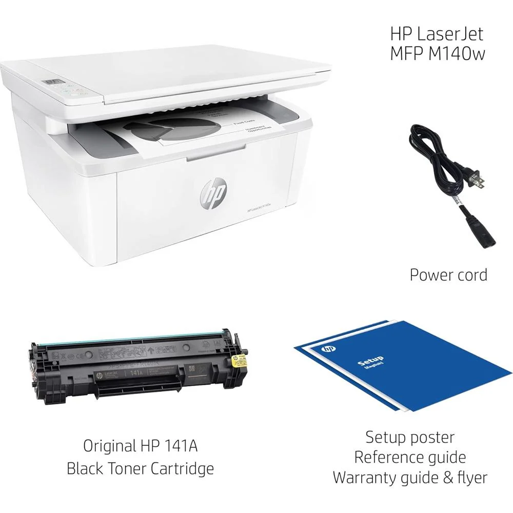 Hewlett Packard LaserJet MFP M140w Wireless All-in-One Printer (Open Box) + 1 Year Warranty - Image 9