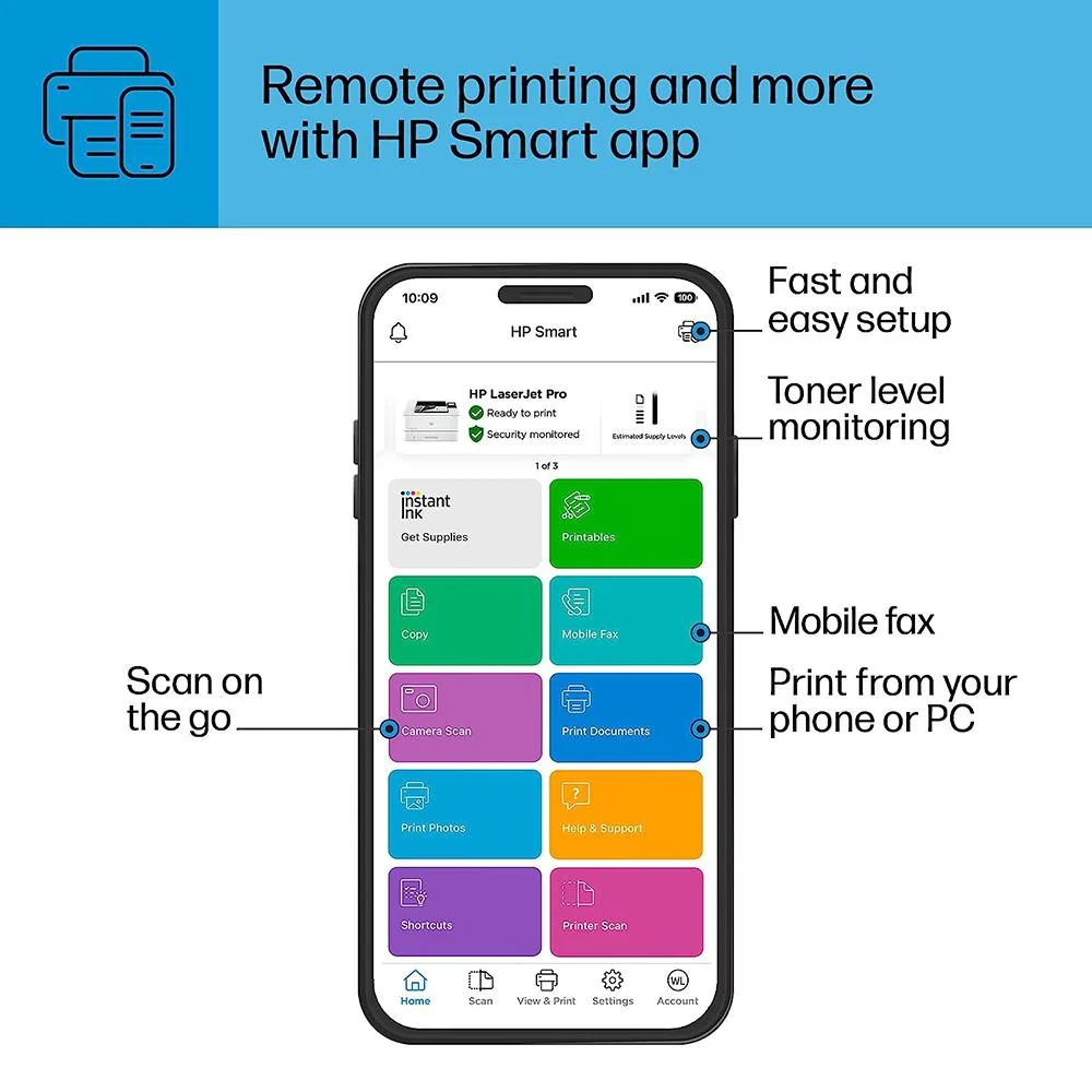 Hewlett Packard LaserJet Pro 4001dn Black and White Printer (2Z600F#BGJ) - Open Box - Image 10