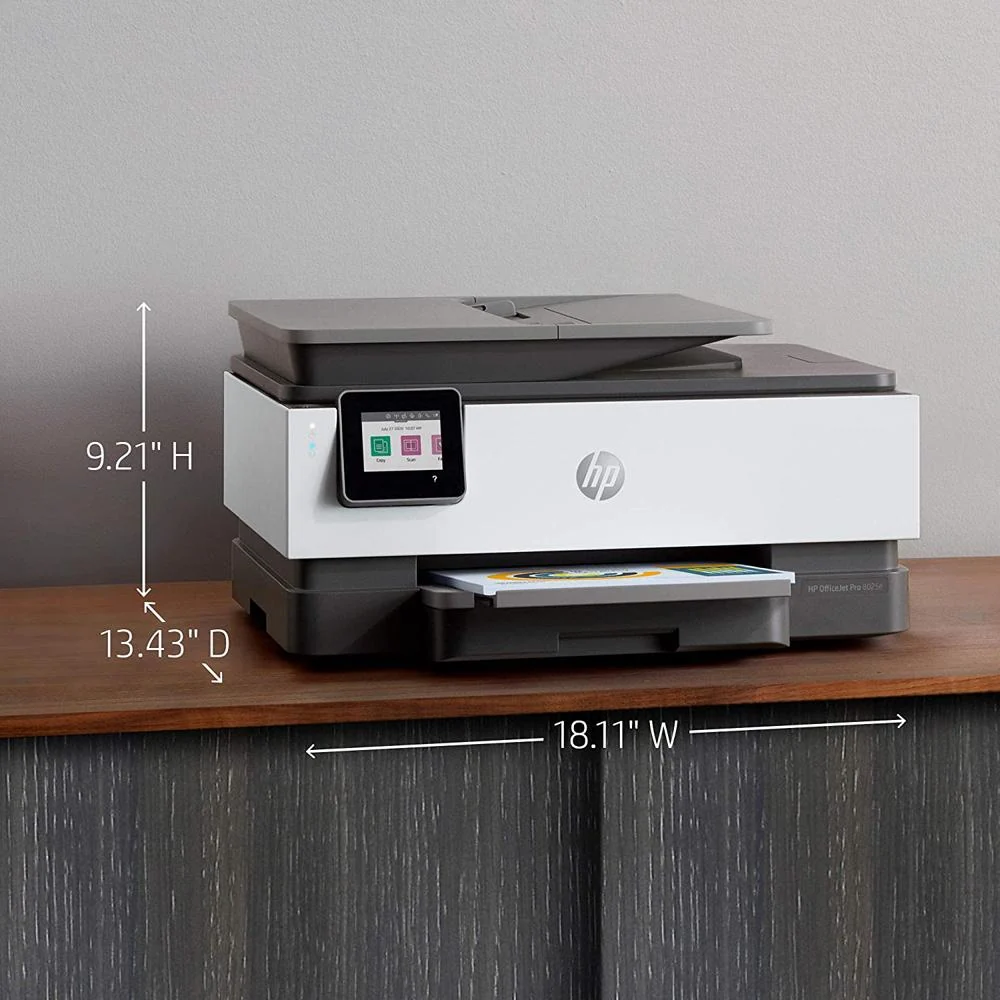 Hewlett Packard Officejet Pro 8025e Wireless Color All-in-One Printer/Copier/Fax/Scanner - Image 12