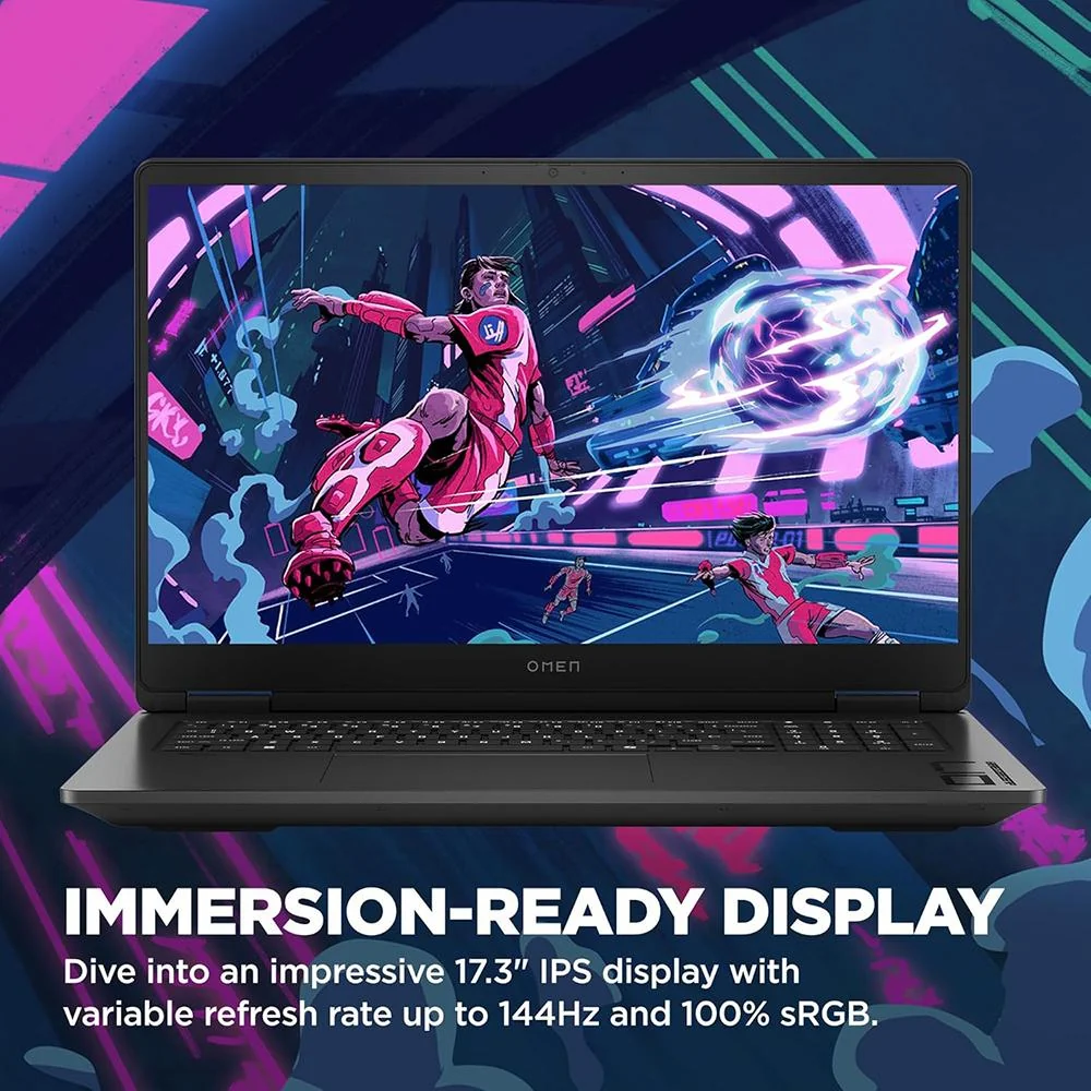 Hewlett Packard OMEN 17-db0010nr 17.3" AMD Ryzen 7 8845HS 32GB/1TB CoPilot Gaming Laptop - Image 9