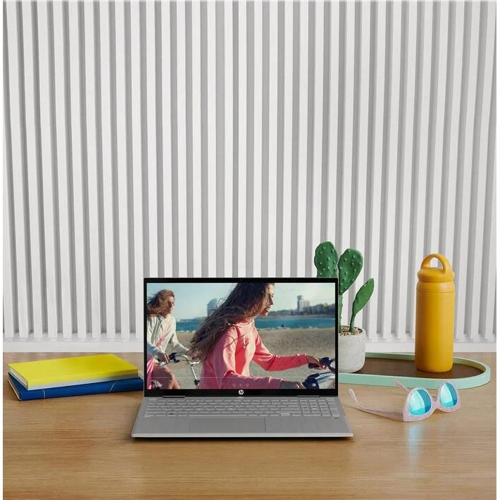 Hewlett Packard Pavilion x360 15-in 2-in-1 Laptop with Intel i5-1235U, 12GB RAM - Silver Open ox - Image 4