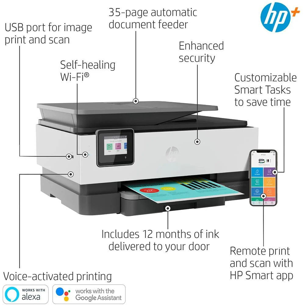 Hewlett Packard OfficeJet Pro 8035e Inkjet All-in-One Printer (1L0H6AR) - Refurbished - Image 9