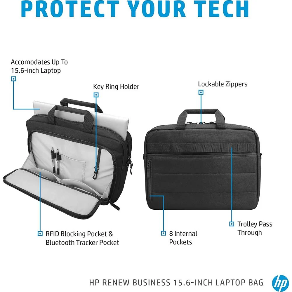 Hewlett Packard Renew Business 15.6-inch Laptop Bag - 3E5F8AA - Image 6