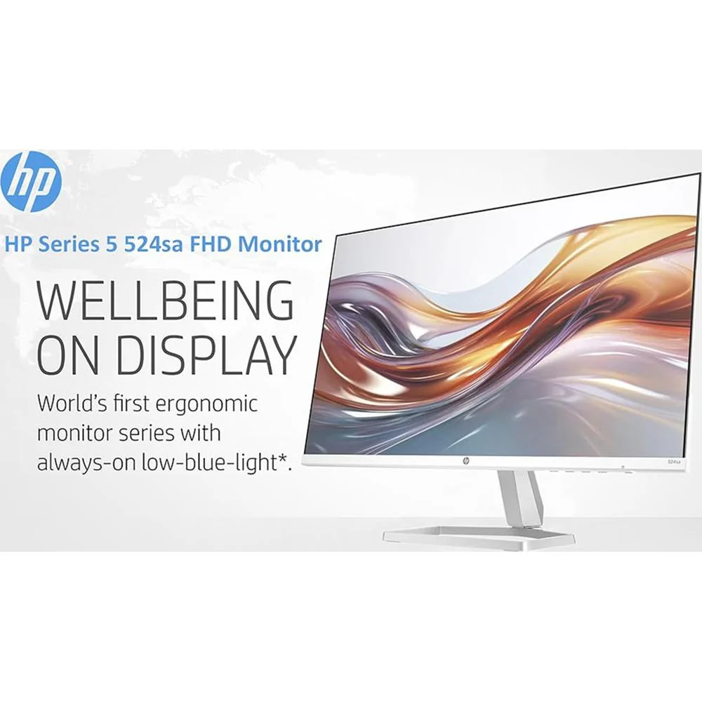 Hewlett Packard Series 5 23.8" Monitor w/ Speakers + Softwares & 2 Year Warranty - Image 7
