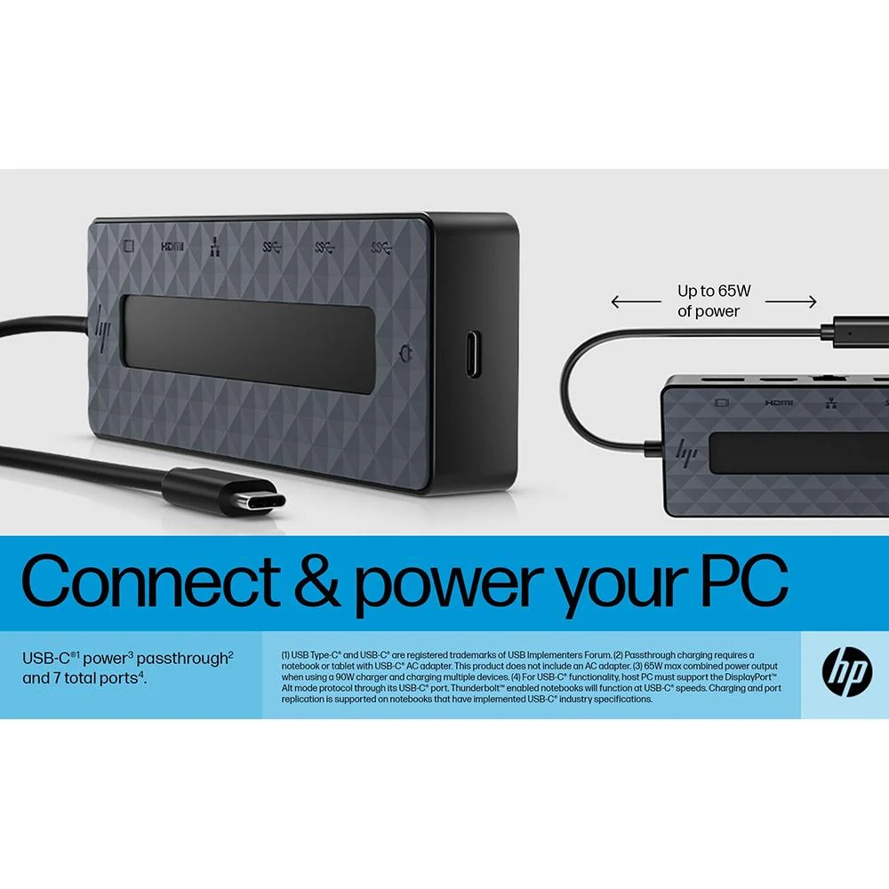 Hewlett Packard Universal USB-C Multiport Hub - 50H55UT - Image 12