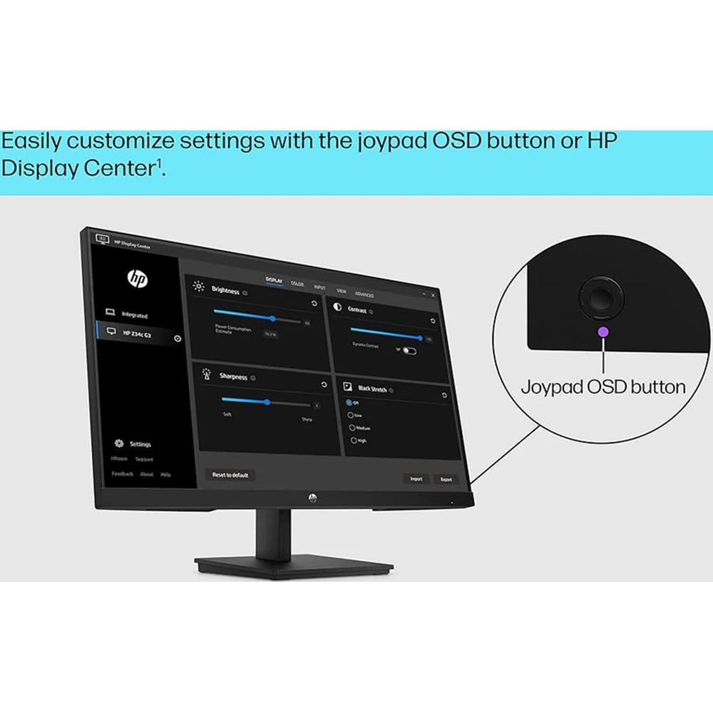 Hewlett Packard V24v G5 24" FHD 16:9 LCD Monitor, Black + 26 Month Protection Bundle - Image 9