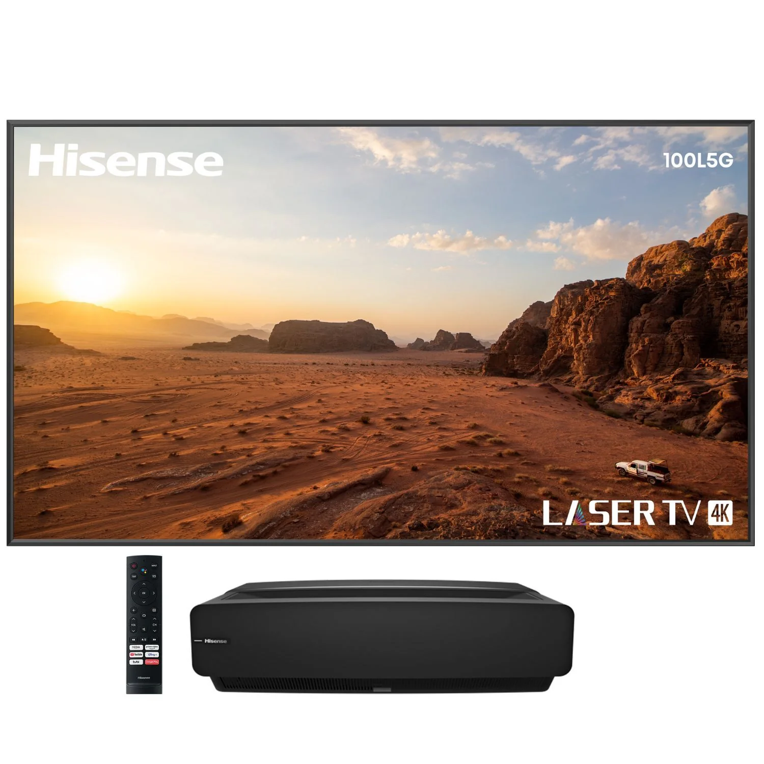 Hisense L5G 4K UHD Laser TV Ultra Short Throw Projector w/ 100" ALR Screen (Refurbished) - Image 2