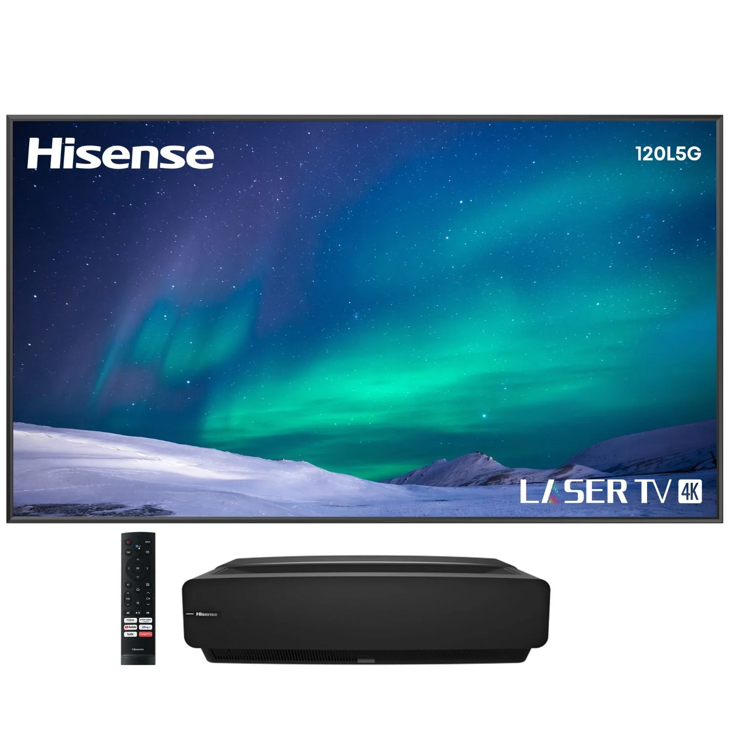 Hisense L5G 4K UHD Laser TV Ultra Short Throw Projector w/ 120" ALR Screen (Refurbished) - Image 2