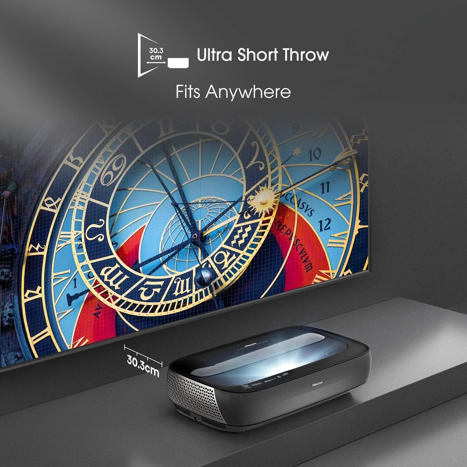 Hisense 4K UHD TV TriChroma Laser UST Ultra Short Throw Projector w/ 100" ALR Screen - Image 6