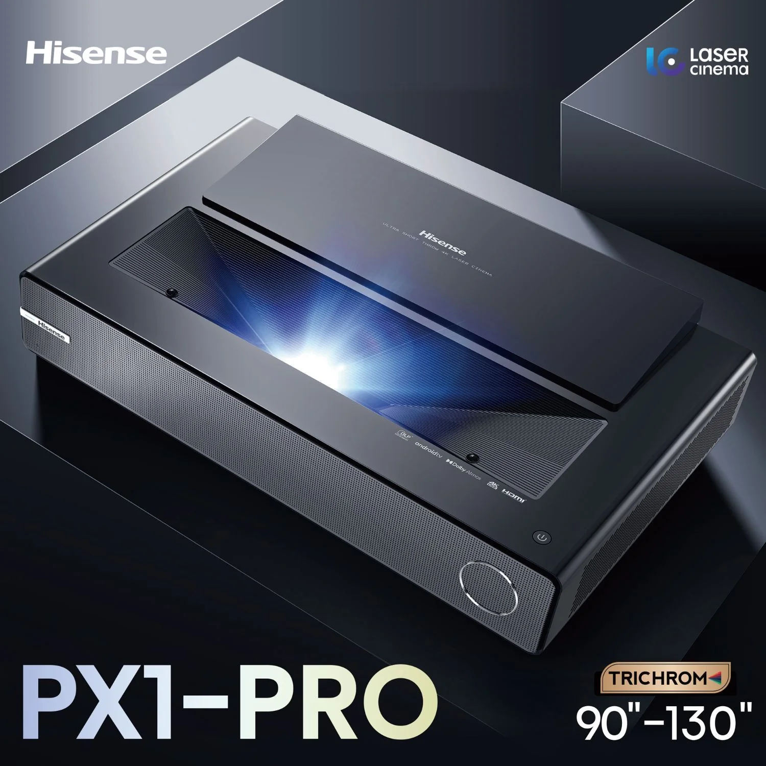 Hisense PX1-PRO 90-130" Ultra Short Throw 4K HDR LASER Projector + Headphone Bundle - Image 5