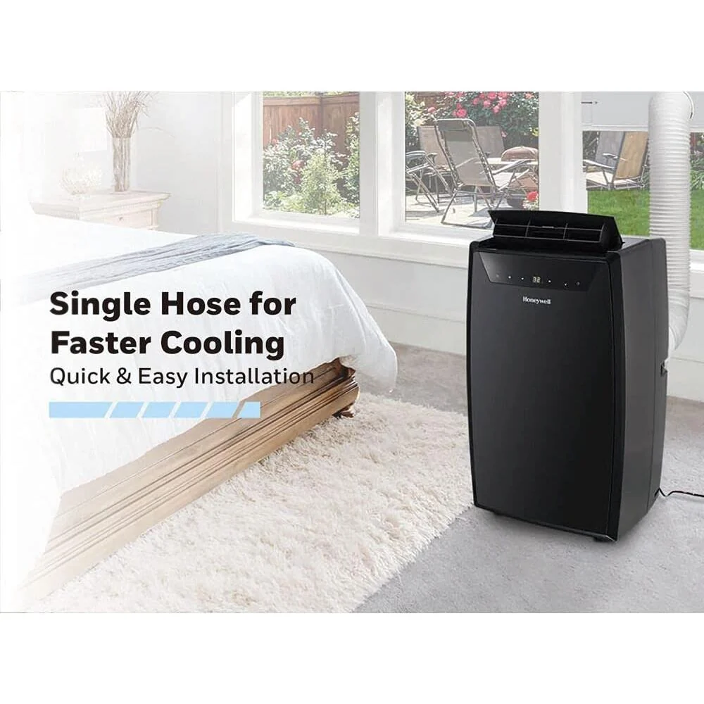 Honeywell MN1CFSBB8 11,000 BTU Portable Air Conditioner, Dehumidifier, Fan - Black - Image 3