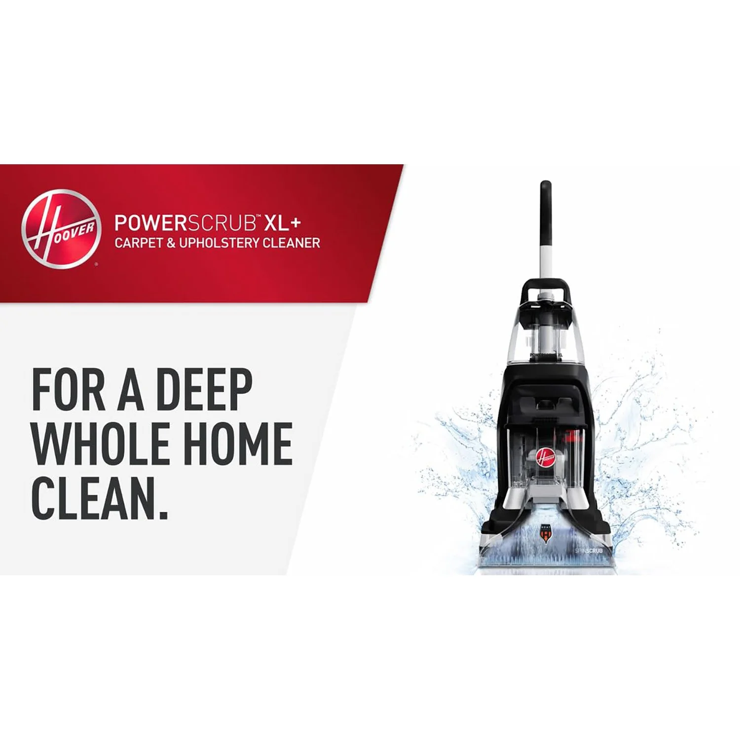 Hoover FH68002 Powerscrub XL Pet Carpet Cleaner Deep Clean, Shampoo - Refurbished - Image 2
