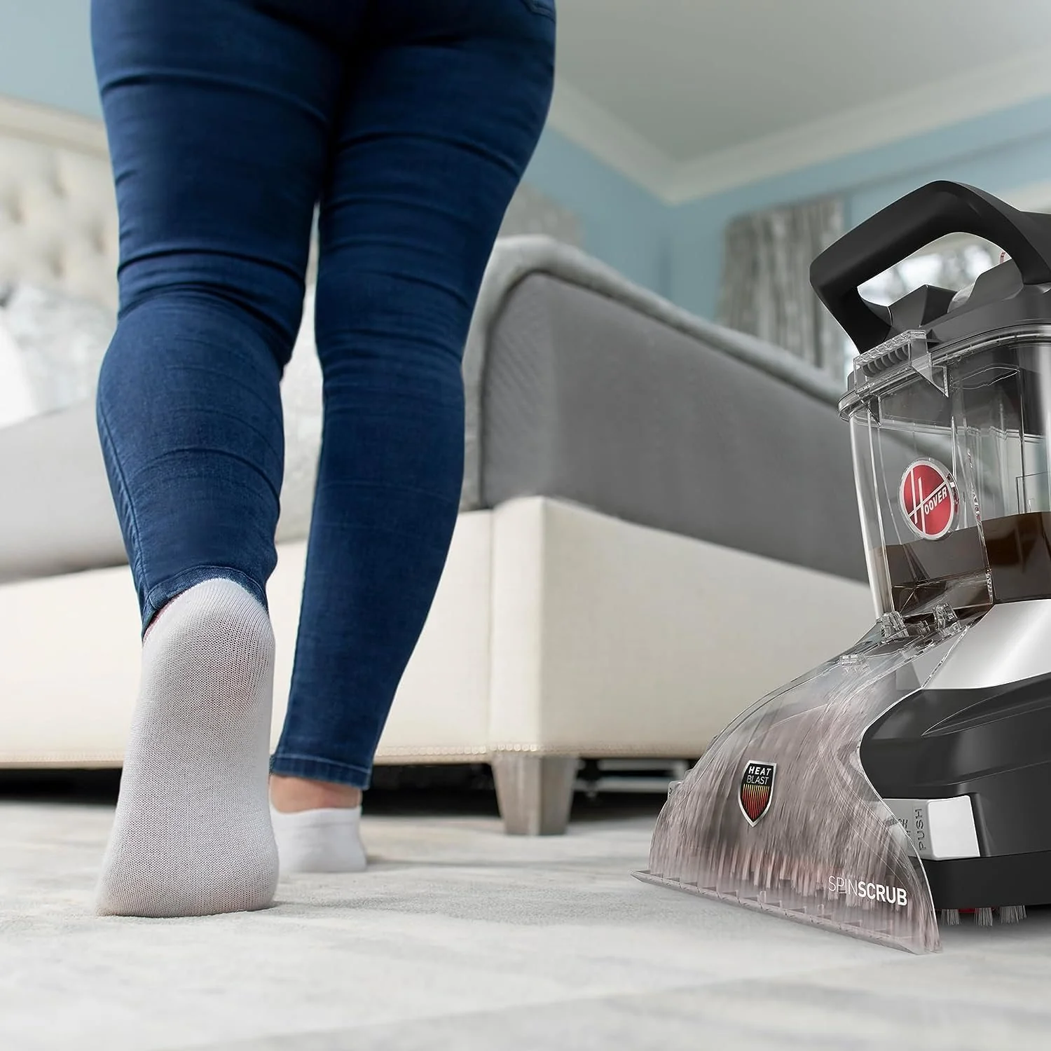 Hoover FH68002 Powerscrub XL Pet Carpet Cleaner Deep Clean, Shampoo - Refurbished - Image 7