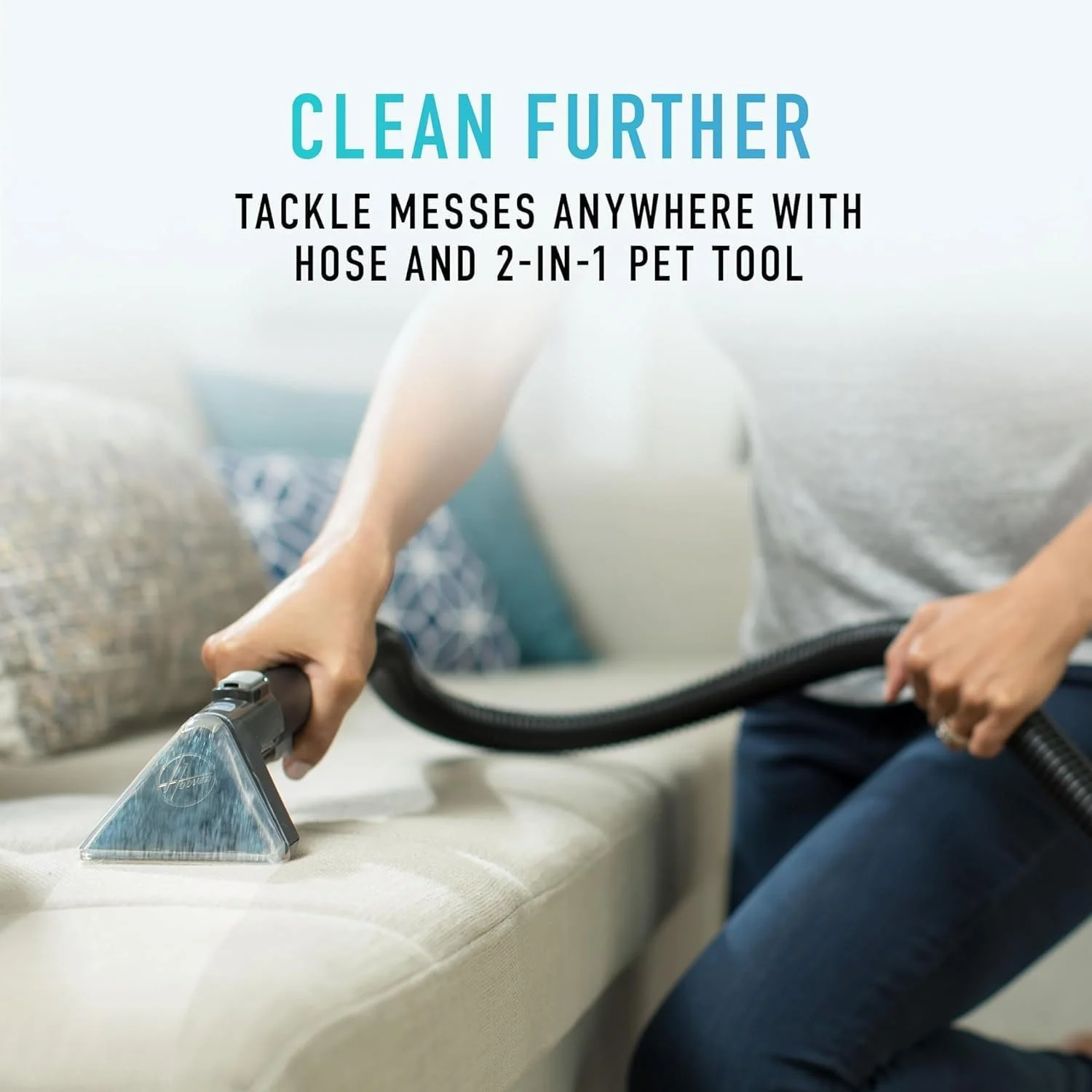 Hoover SmartWash + Automatic Carpet Cleaner, Upright Shampooer, FH52000 - Refurbished - Image 2