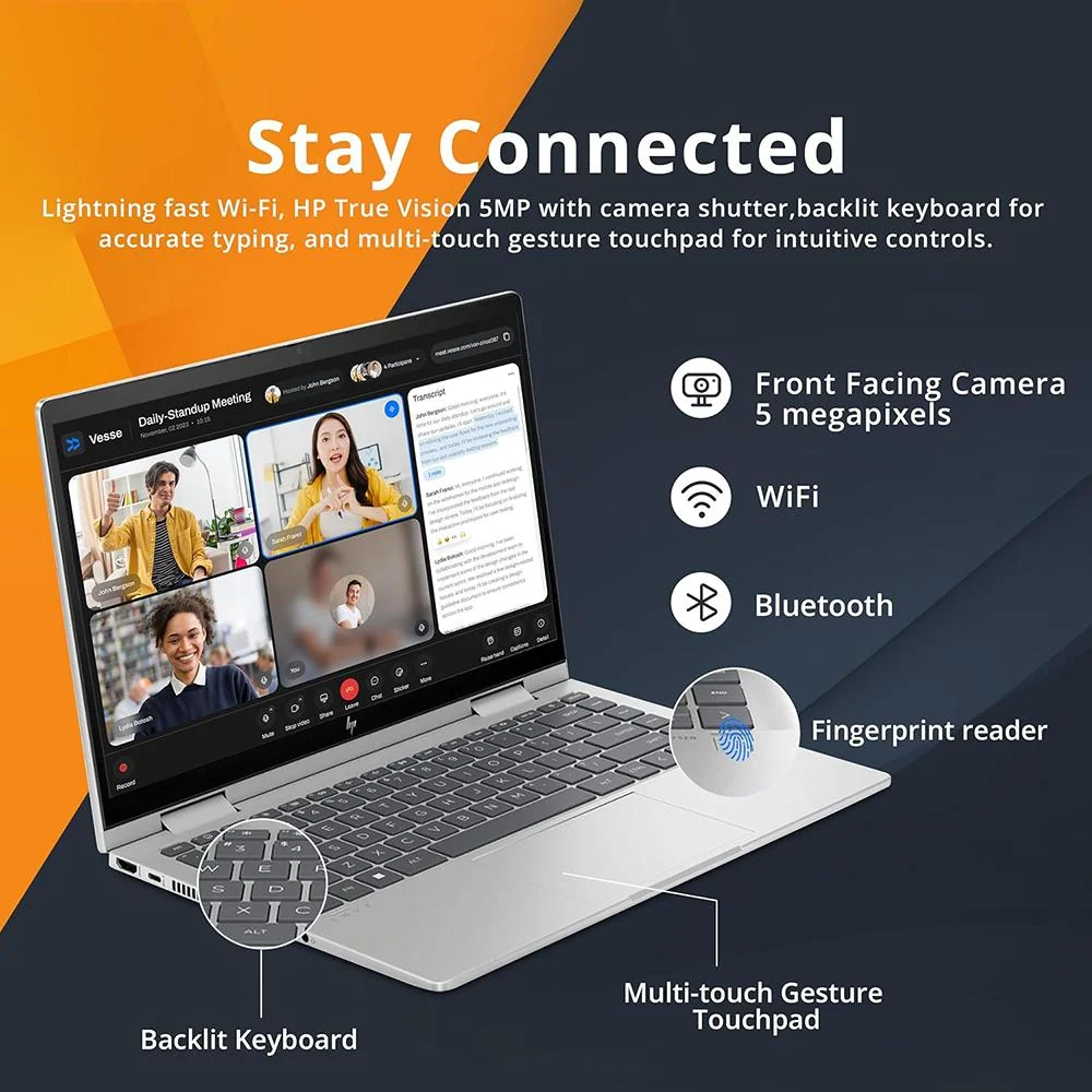 HP-Consumer Remarketing 14" Envy x360 2-in-1 FHD Touchscreen Laptop - 7H9Y1UAR#ABA - Image 5