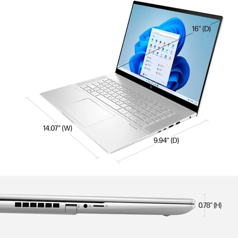 HP-Consumer Remarketing 16" Envy FHD Touchscreen Laptop in Silver - 7Z0P3UAR#ABA - Image 2