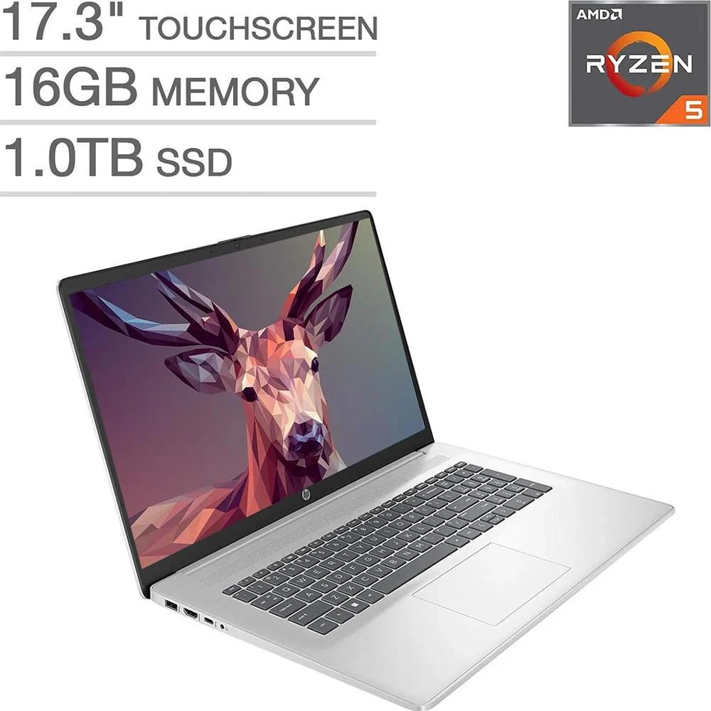HP-Consumer Remarketing 17.3" HD+ Multi-Touch Notebook in Silver - 9X495UAR#ABA - Image 4