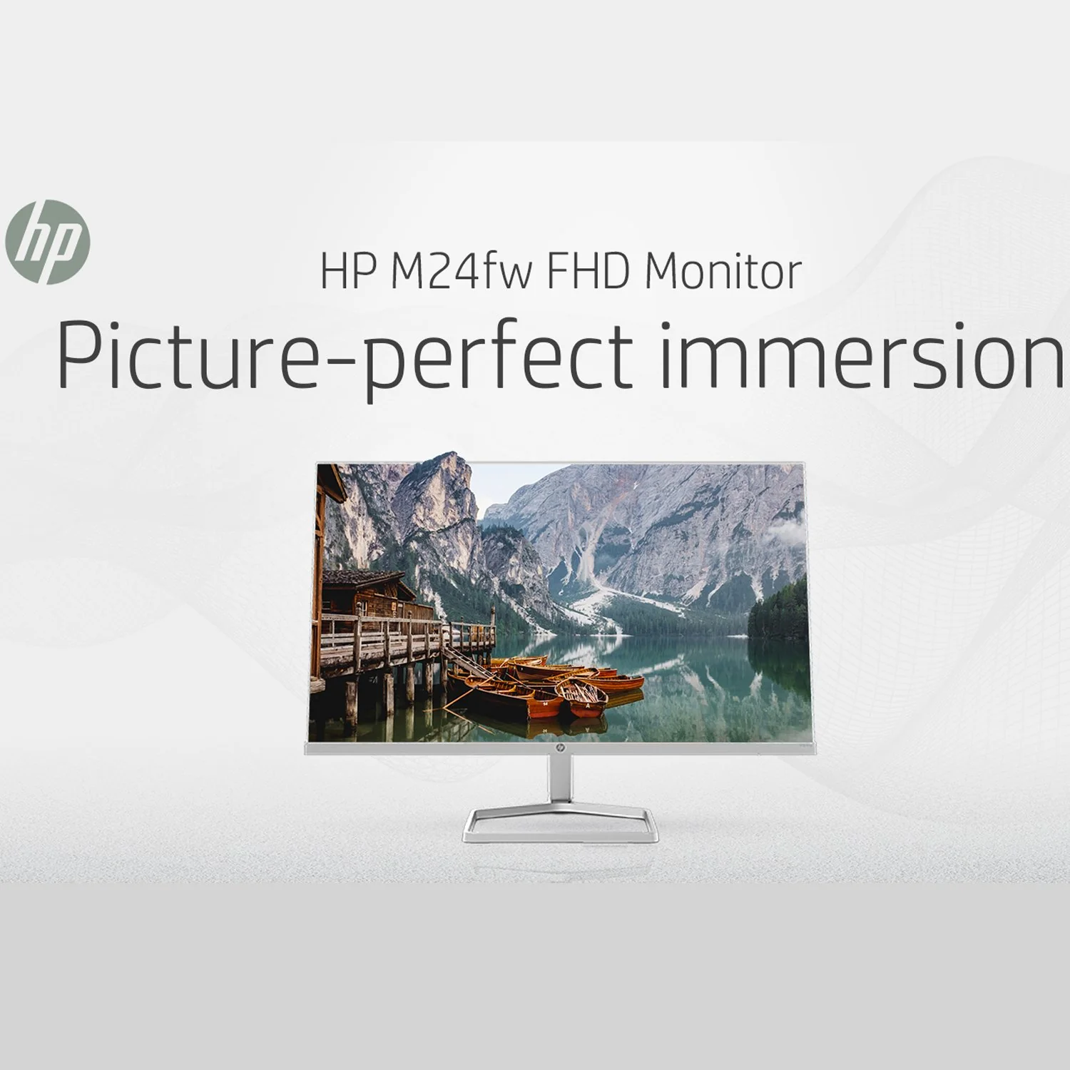 HP M24fw 24" FHD PC Monitor with AMD FreeSync, White - Image 8