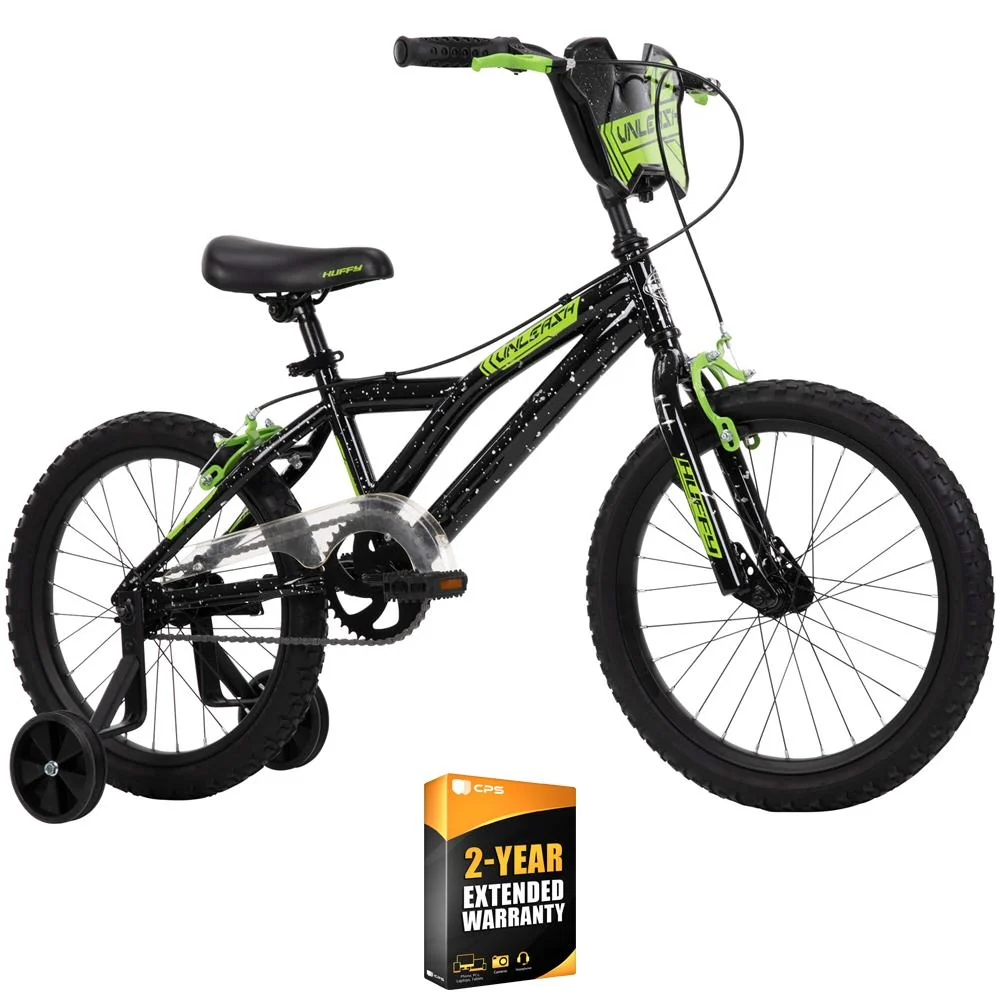 Huffy 21900 16" Mod X Kids' Bike, Black/Green w/ 2 Year Extended Warranty - Image 2