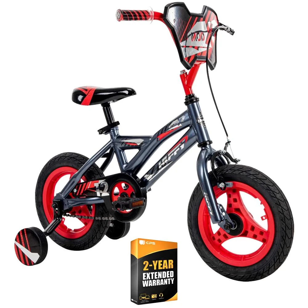 Huffy 22900 Mod X Kids 12-inch Bike - Grey w/ 2 Year Extended Warranty - Image 2