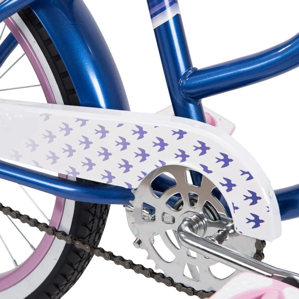 Huffy Good Vibrations Kid's Cruiser Bike, Purple 20-inch + Tool Kit + Bike Lock - Image 5