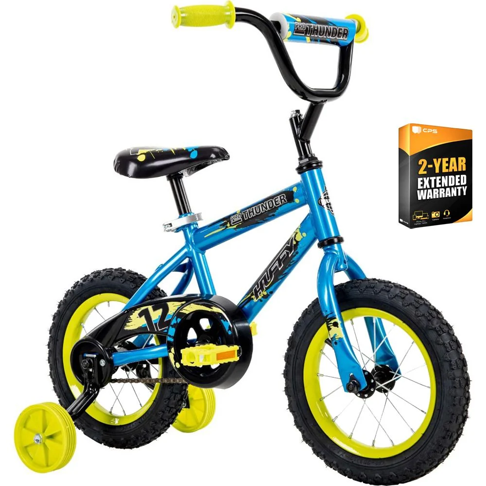 Huffy Pro Thunder Kids 12inch Bike with Training Wheels + 2 Year Extended Warranty - Image 2