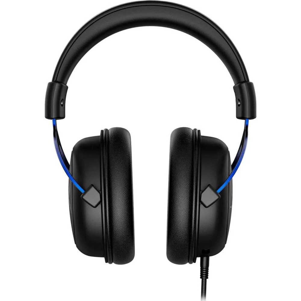 HyperX Cloud Wired Gaming Headset for PS5/PS4, Black/Blue - 4P5H9AA#ABL - Open Box - Image 2