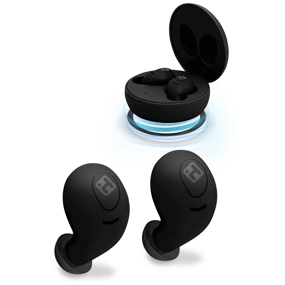 iHome HM-AU-BE-200-BK iHome XT-59 True Wireless Earbuds, Black w/ Accessories Bundle - Image 3