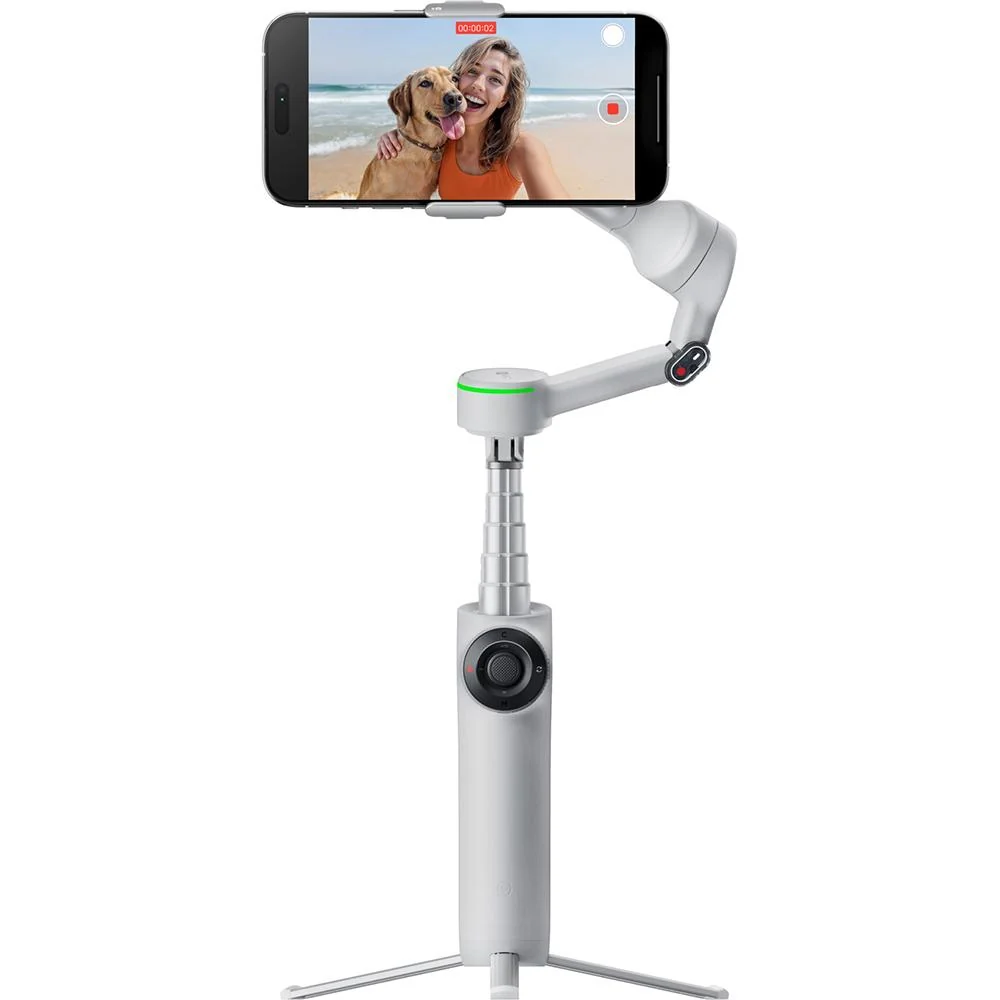 Insta360 Flow 2 Pro AI Smartphone Gimbal Stabilizer, Grey w/ 26 Months Protection Bundle - Image 2